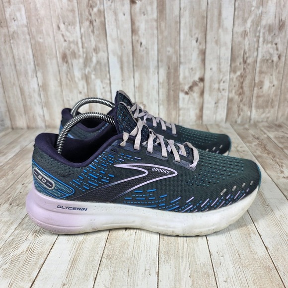 Brooks Glycerin 20 Running Shoes Cushioned Athletic Sneakers Blue Womens 10.5‎ - Picture 1 of 8